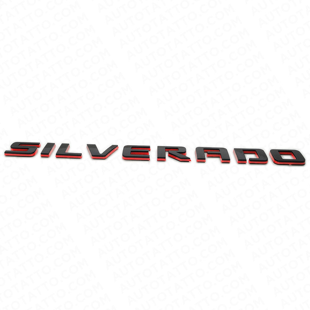 For Chevy Redline Silverado Fender Tailgate Logo Nameplates Letter 3D Emblem
