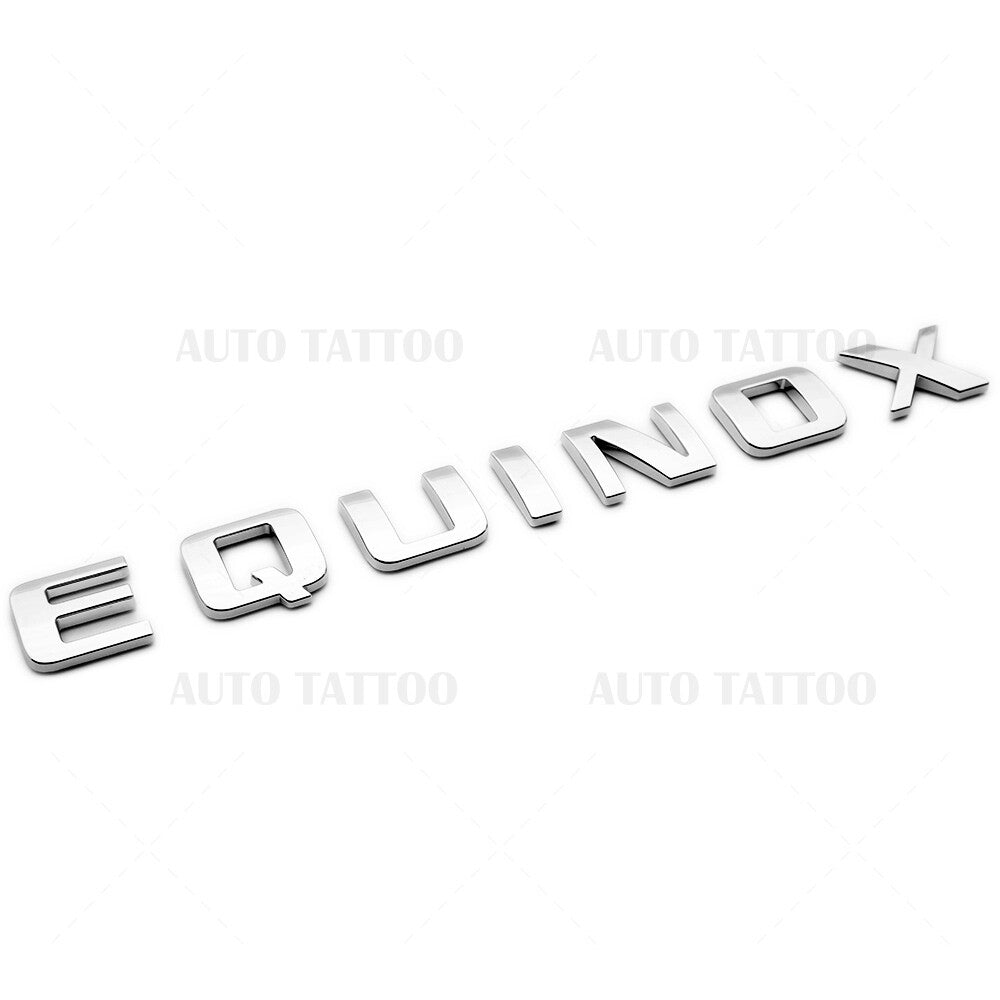 For Chevy Equinox Front Door Nameplate Letter Logo Badge Emblem Sport OEM Chrome