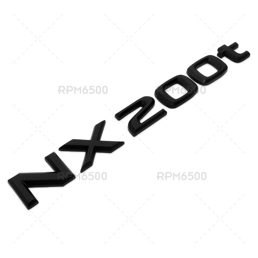 Lexus Liftgate Matte Black NX 200t Letter Logo Badge Car Emblem Replace F-Sport
