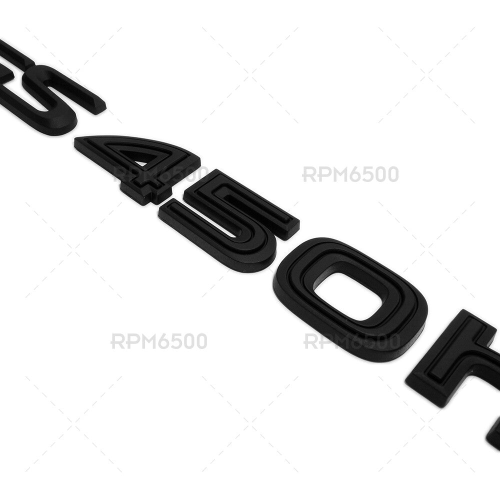 Lexus Rear Trunk Matte Black GS 450h Letter Logo Badge Emblem Replace F-Sport