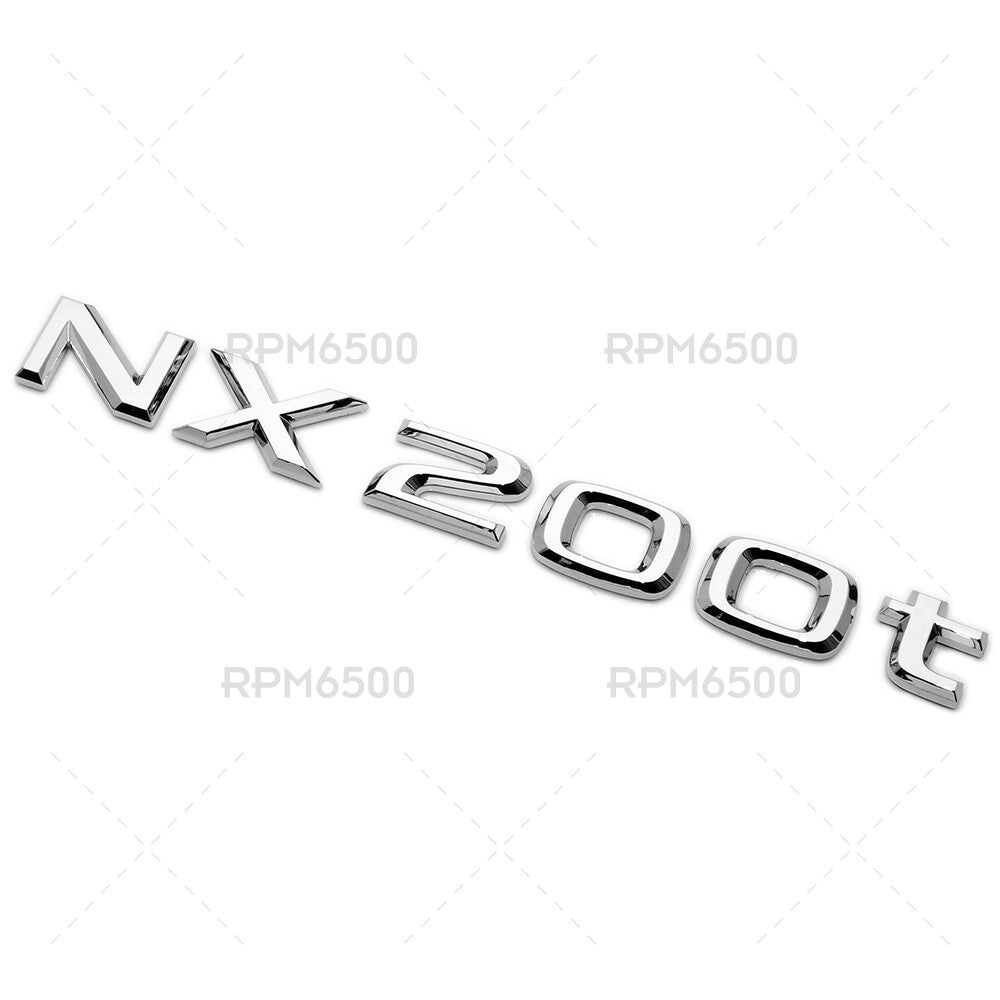 Lexus Liftgate OEM Chrome NX 200t Letter Logo Badge Car Emblem Replace F-Sport