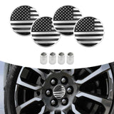 4x Wheel Center Hub Cap 83mm 3.25" USA Flag For Chevy Silverado 2014-26 22837060