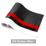 Carbon Fiber Car Hood Racing Sticker Stripe Decal For BMW Performance Sport
