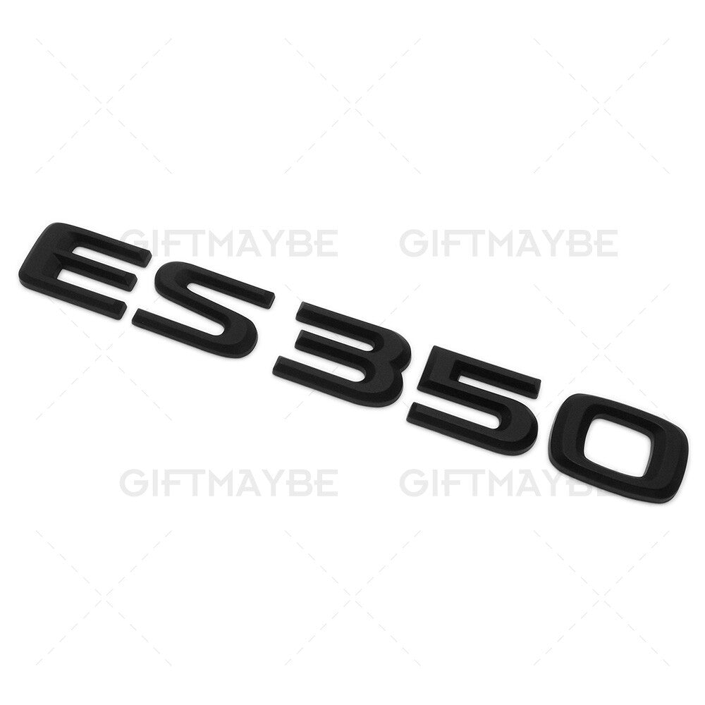 For Lexus Trunk Matte Black ES 350 Letter Logo Badge Car Emblem Replace F-Sport