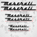 For Maserati Sport Car Wheels Brake Caliper Sticker Decal Logo Decoration Black