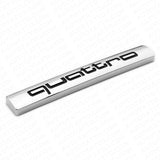 96-22 Audi Sport Rear Trunk Deck Lid Quattro Nameplate Emblem Logo Badge Chrome