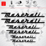 For Maserati Sport Car Wheels Brake Caliper Sticker Decal Logo Decoration Black
