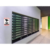 4pack Home 24 Hour Video Surveillance Security Camera Sticker Warning Decal Sign