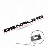 2x Denali HD Side Door Tailgate Letter Nameplate Emblem Badge GMC 3D Matte Black
