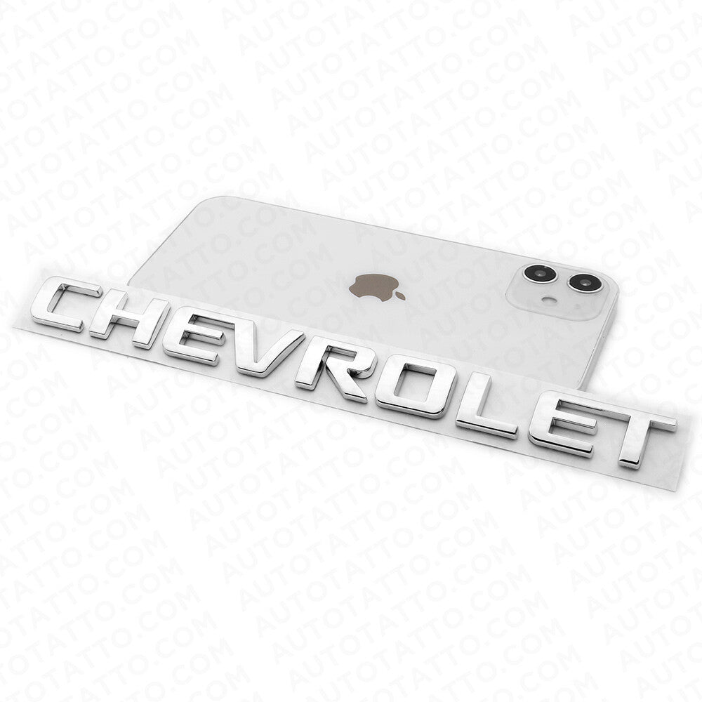For Chevy Chevrolet Rear Lifgate Letter Badge Nameplate Logo Emblem Chrome Sport