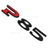 Tesla Rear Liftgate Lid Model P85 Nameplate Logo Badge Emblem Sport Black Red