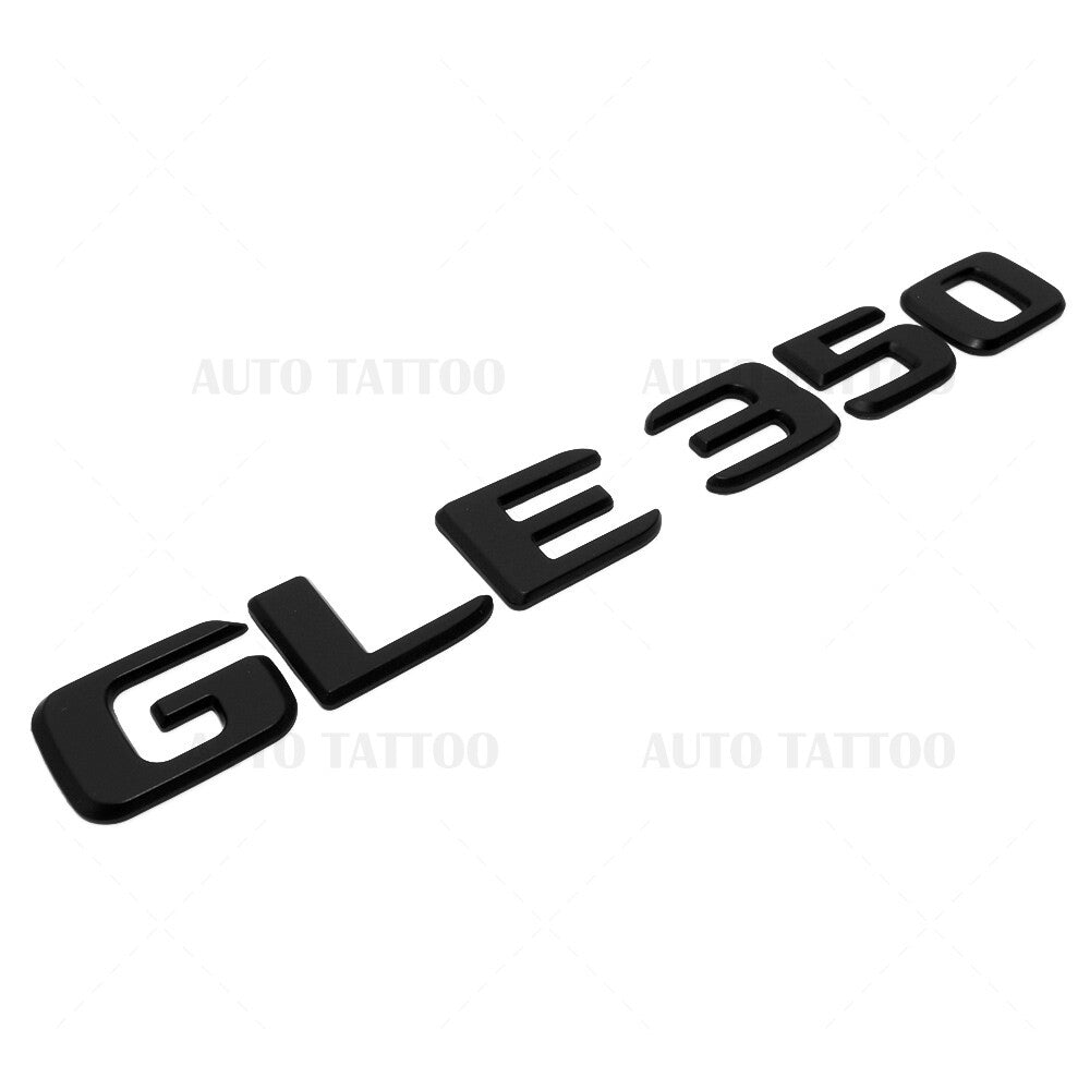 17-18 Mercedes GLE 350 Letter Emblem Liftgate Logo Badge AMG Sport Matte Black