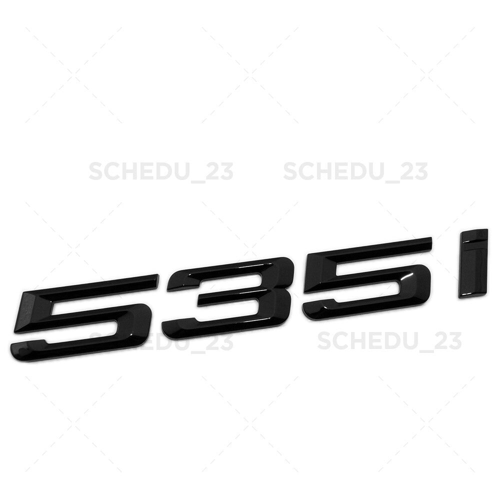 For BMW 535i Emblem Replace Badge Trunk Lid M Series Performance F10 Gloss Black