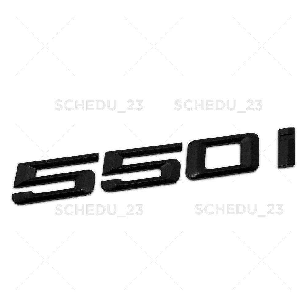 Matte Black 550i Letter Logo Emblem Badge Trunk Lid M Series Performance F10