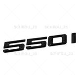 Matte Black 550i Letter Logo Emblem Badge Trunk Lid M Series Performance F10