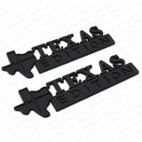 2pcs 3D Blackout TEXAS Edition Logo Truck Emblem Badge Stickers For Chevy GM GMC