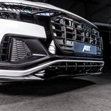 Q8 SQ8 RS8Q Front Grille & Liftgate Audi Ring Nameplate Emblem Logo Gloss Black