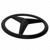 Mercedes Front Grill Overlays Add-On Logo Cover Emblem AMG Sport 3D Matte Black