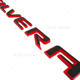 19-22 Silverado Redline Tailgate Letter Logo Emblem Badge Z71 LT LTZ Black Red