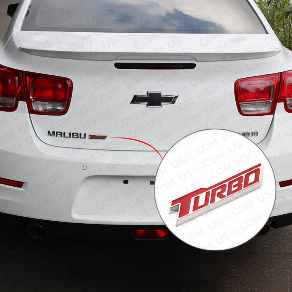 3D Fashion Metal Turbo Car Decal Badge Emblem Sticker for Auto Decoration