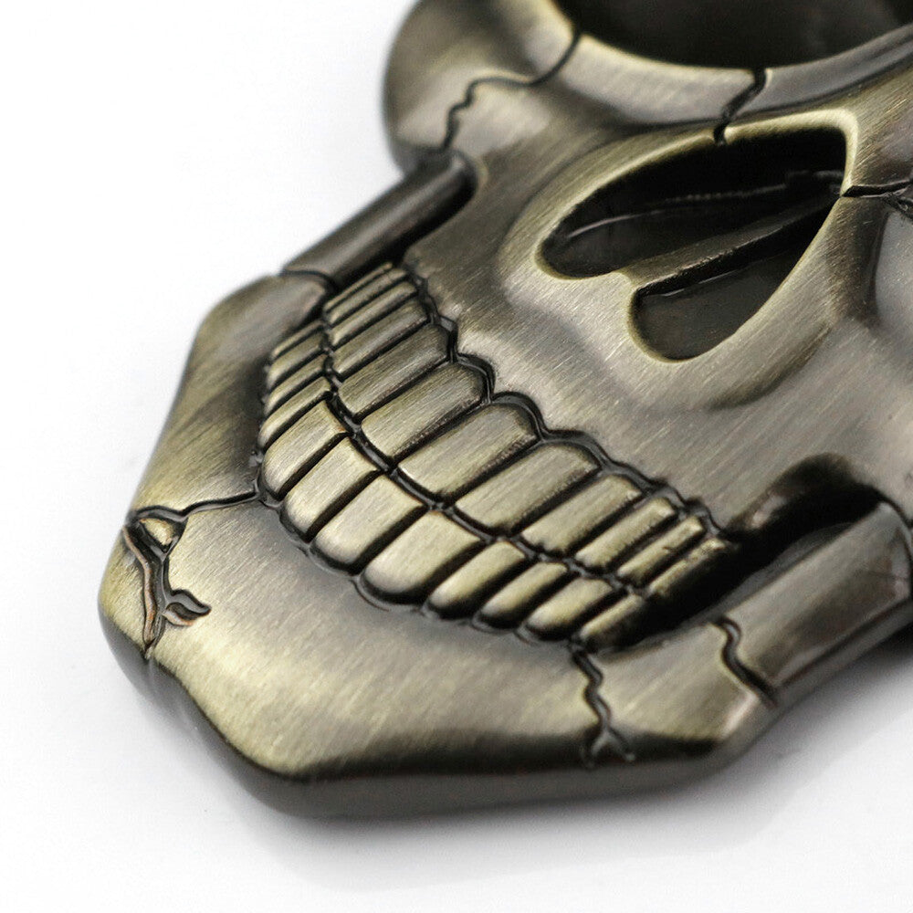 3D Skull Devil Death USA Flag Metal Car 3D Sticker Decal Punisher Emblem Sport