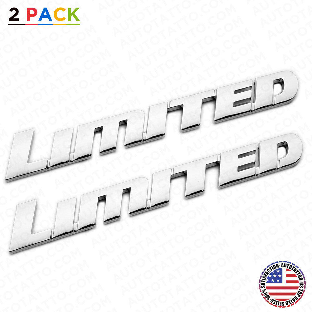 2x For 4Runner Sequoia Tacoma Tundra Limited Letter Rear Door Emblem Badge Sport