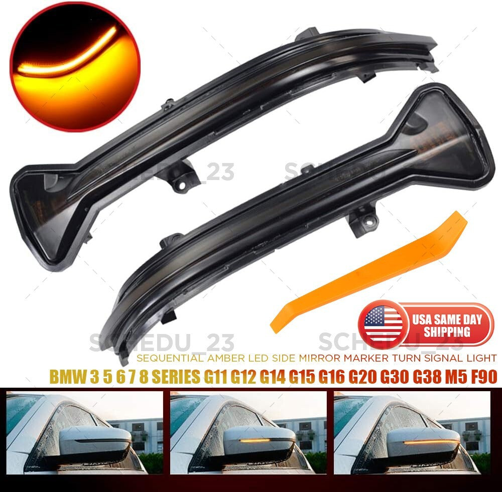 Sequential LED Turn Signal Light For BMW G80 G82 G83 G11 G12 G30 G31 G20 G14