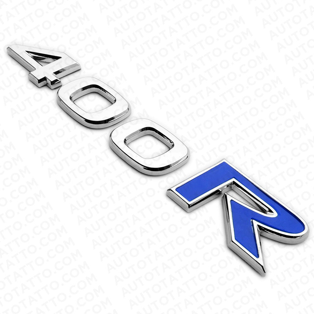For Nissan Infiniti 400R Rear Trunk Lid Badge Emblem Nameplate Chrome Blue Sport