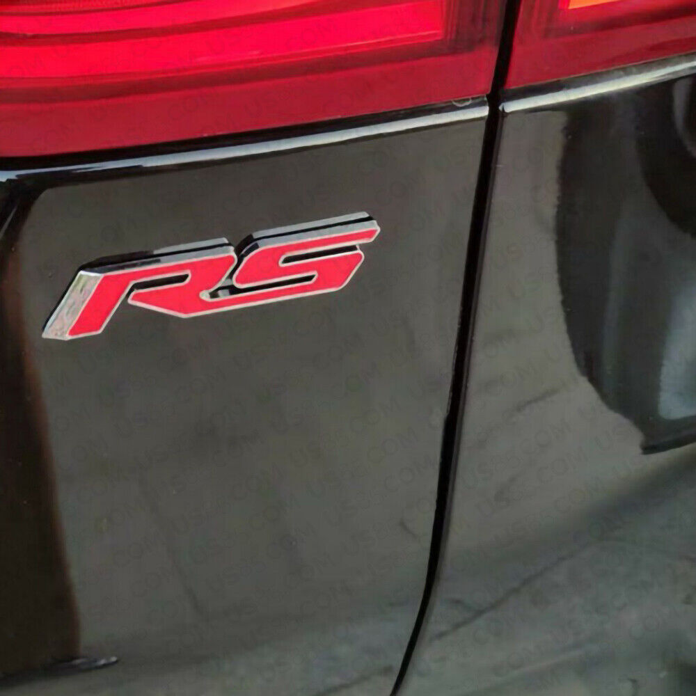 3D Fashion Metal RS Car Decal Badge Emblem Sticker for Chevry Auto Decoration