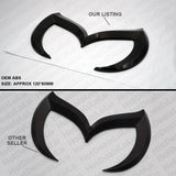 Universal Mazda 3D ABS Gloss Black Bat Batman Style Logo Emblem Badge Sticker