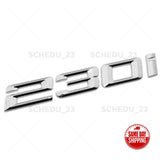 17-21 BMW 230i Trunk Lid Letter Emblem Badge M Power Performance Sport Chrome