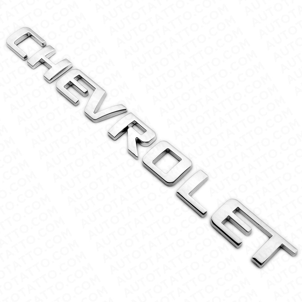 For Chevy Chevrolet Rear Lifgate Letter Badge Nameplate Logo Emblem Chrome Sport