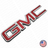 14-19 GMC Sierra Front Grille Letter Logo Emblem Adhesive Nameplate HD OEM Red