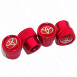 Universal Red Sport Car Wheels Tire Air Valve Caps Stem Dust Cover Gift Decorate