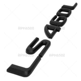 Lexus Rear Turnk Lid Matte Black LS 460 L Letter Logo Badge Emblem Car Replace