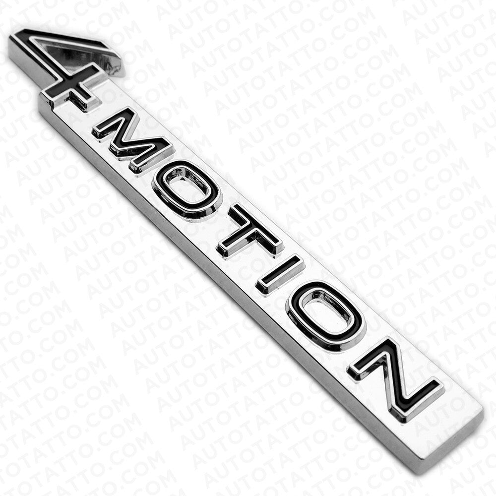 18-23  Fit VW 4 Motion Rear Trunk Nameplate Badge Metal Emblem Chrome Black