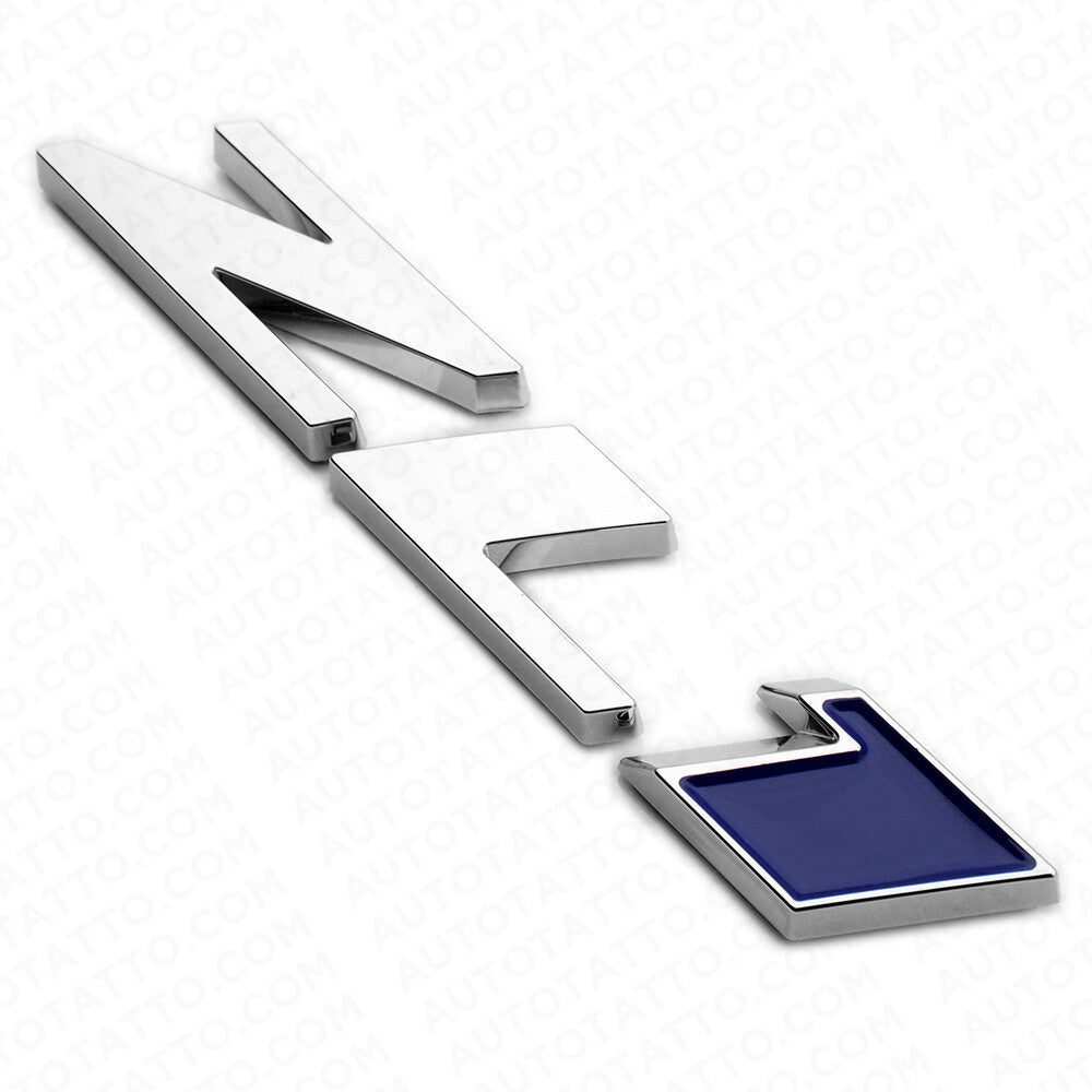3pcs Camaro Hood & Rear Bumper ZL1 Nameplate Logo Emblem Decorate Chrome Blue