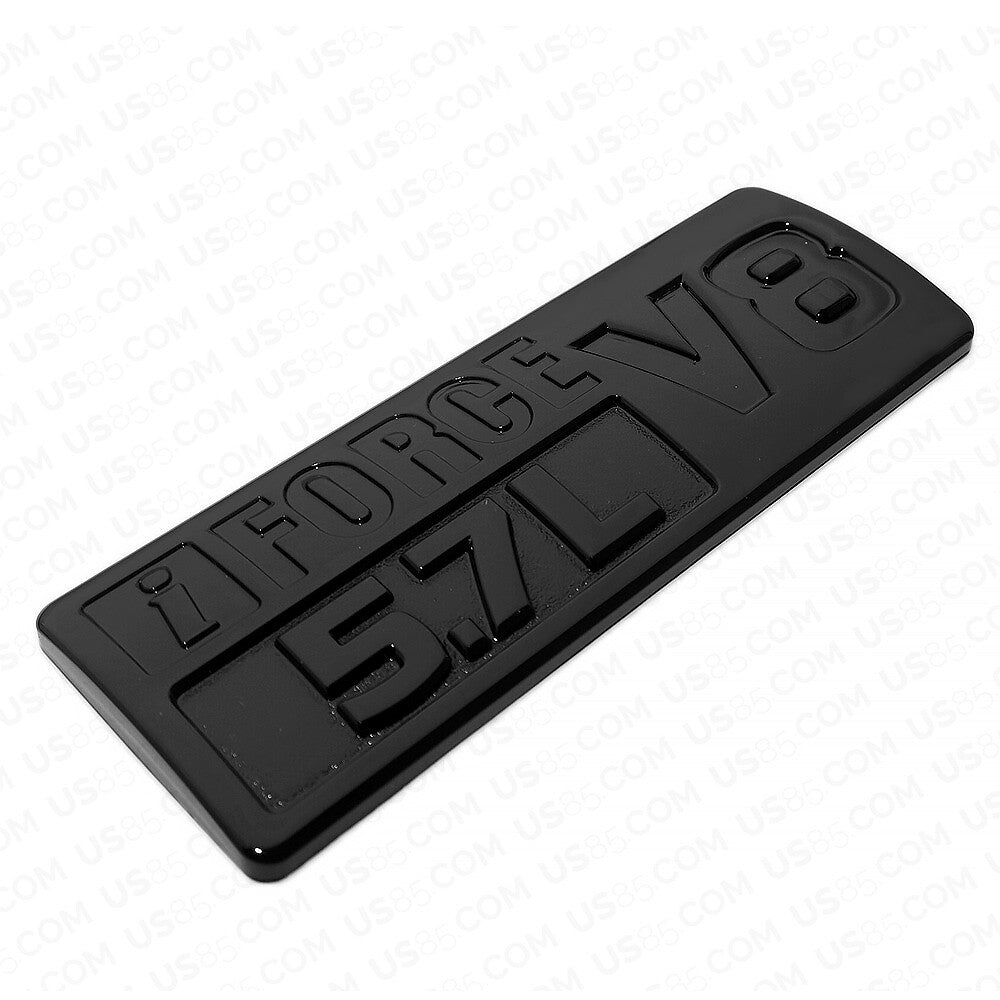 2x iFORCE 5.7L V8 Fender Door Badge Emblem For Toyota TRD PRO Sport Gloss Black