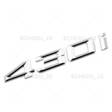 For BMW 430i Chrome Logo Emblem Badge Car Trunk Lid M Power Series Performance