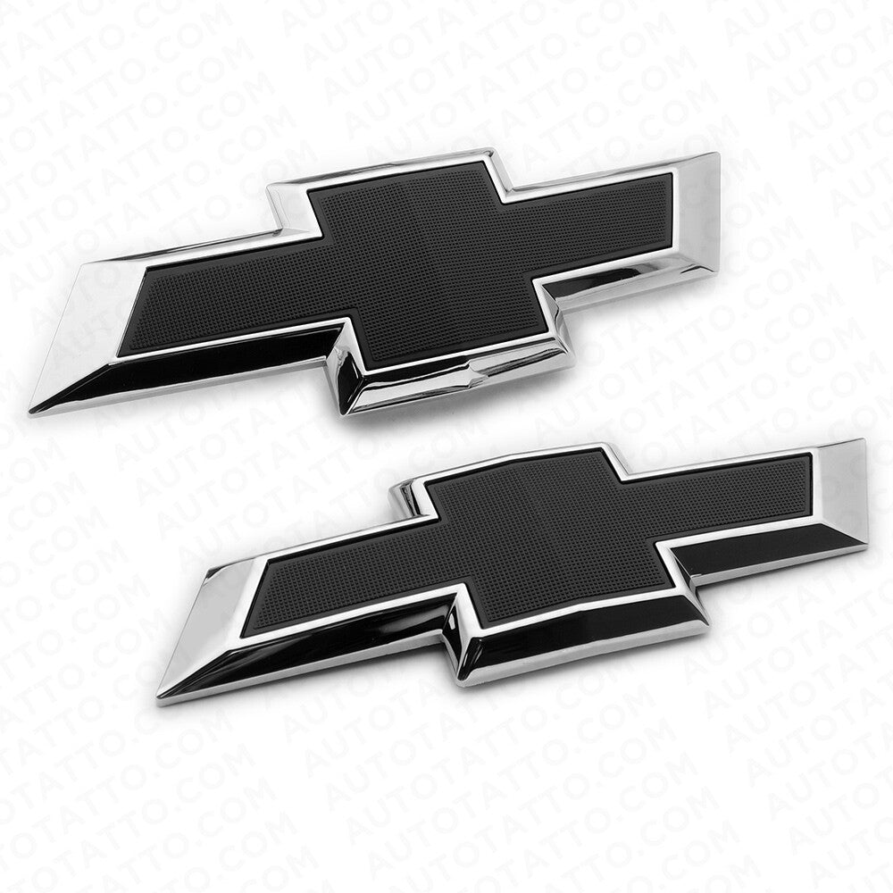 18-22 Chevy Equinox Front Grille & Rear Decklid Emblem Logo Badge Sport Black
