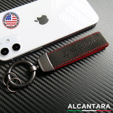 Audi Sport Fashion Alcantara Suede Car Key Fob Keychain Strap RIng Gift Decorate