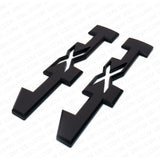 2pcs 4x4 For GMC Canyon Sierra Side Fender Pickup Badge Emblem Nameplate - Black