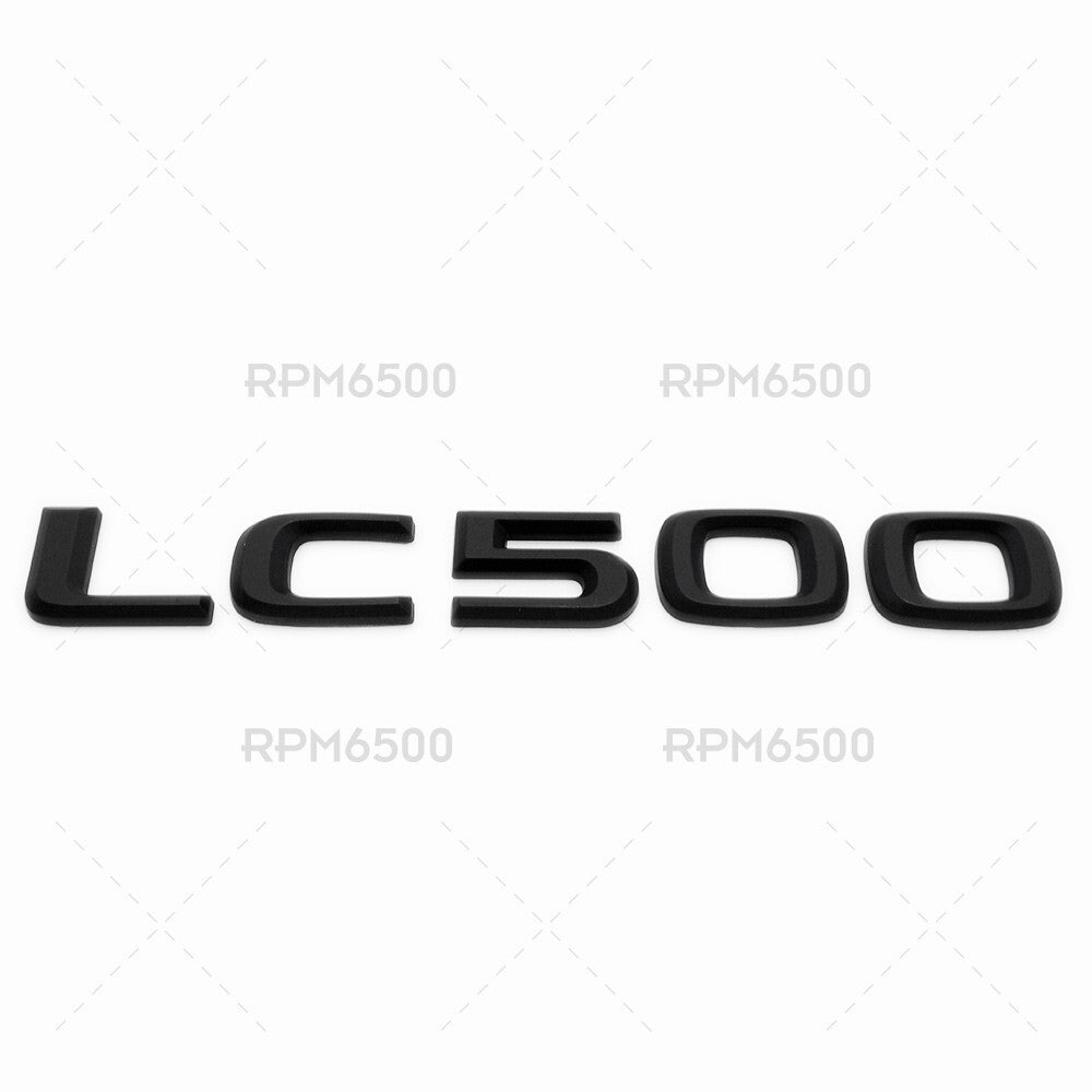 Lexus Trunk Rear LC 500 Letter Logo Badge Car Emblem Replace F-Sport Matte Black