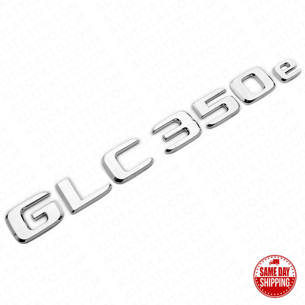 19-21 Mercedes-Benz GLC 350e Letter Emblem Liftgate Logo Badge AMG Sport Chrome