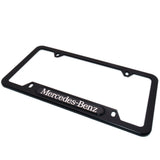 Black Stainless Car License Plate Frame Cover For Mercedes-Benz Sport Gift AMG