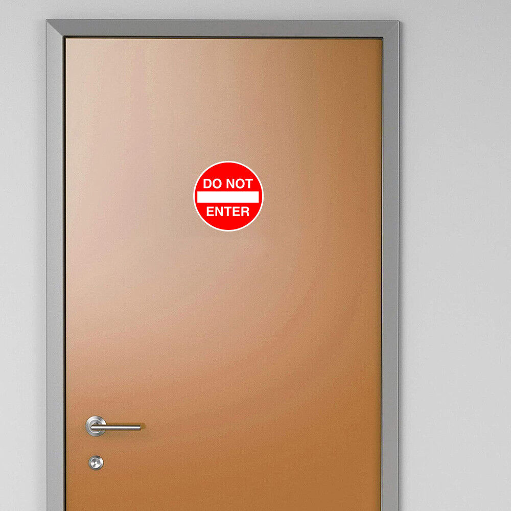 Do Not Enter Vinyl Decal Warning Sign Home Office Car Door Window Sticker 5 inch