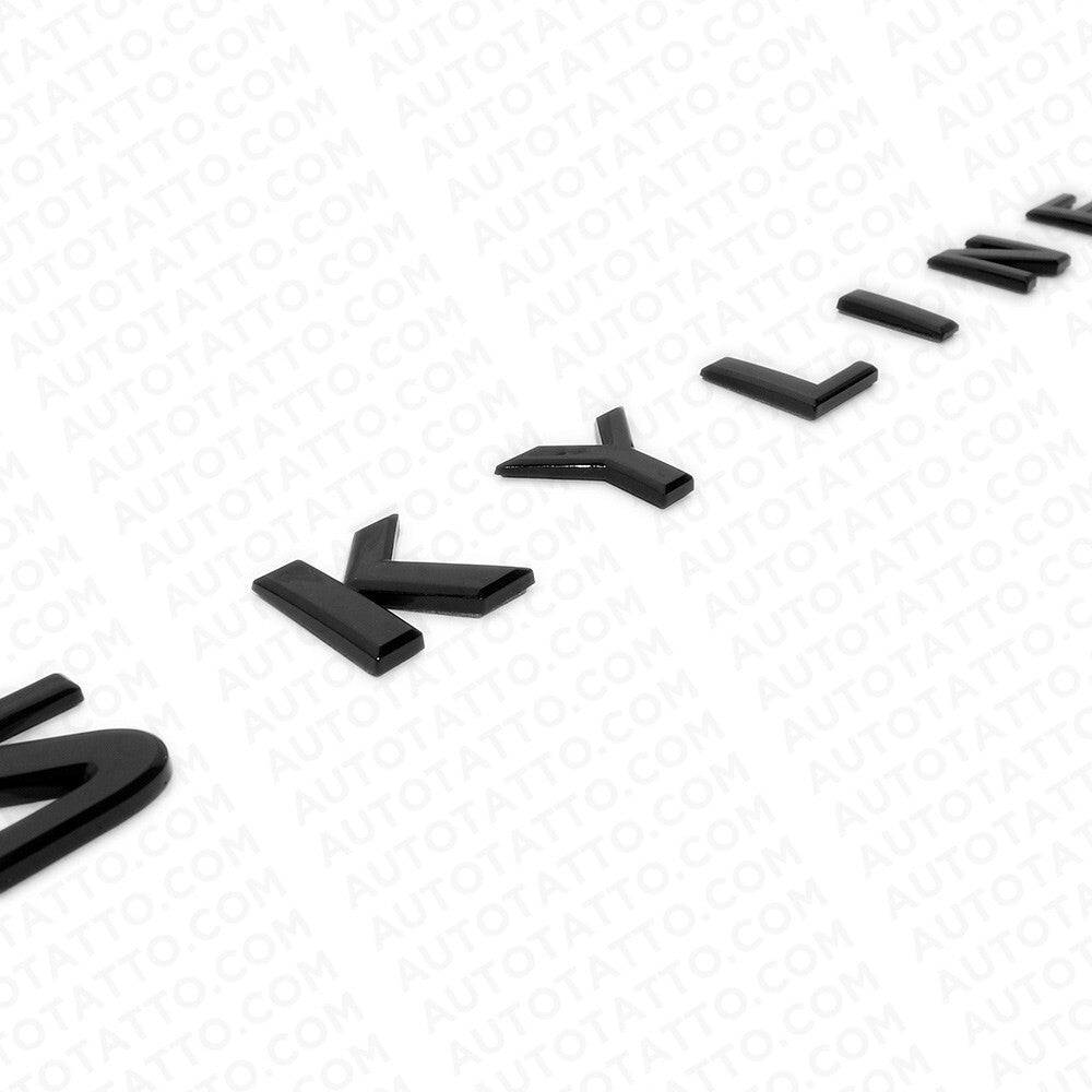 Nissan Infiniti Skyline JDM Trunk Lid Logo Letter Badge Emblem Nameplate Black