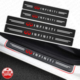 For Infiniti Car Door Plate Sill Scuff Anti Scratch Decal Sticker Protector
