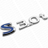 For Infiniti S 3.0t Left or Right Side Fender Badge Emblem Nameplate Chrome Blue