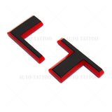 19-22 Silverado 1500 Redline Tailgate LT Letter Logo Emblem Badge Black & Red
